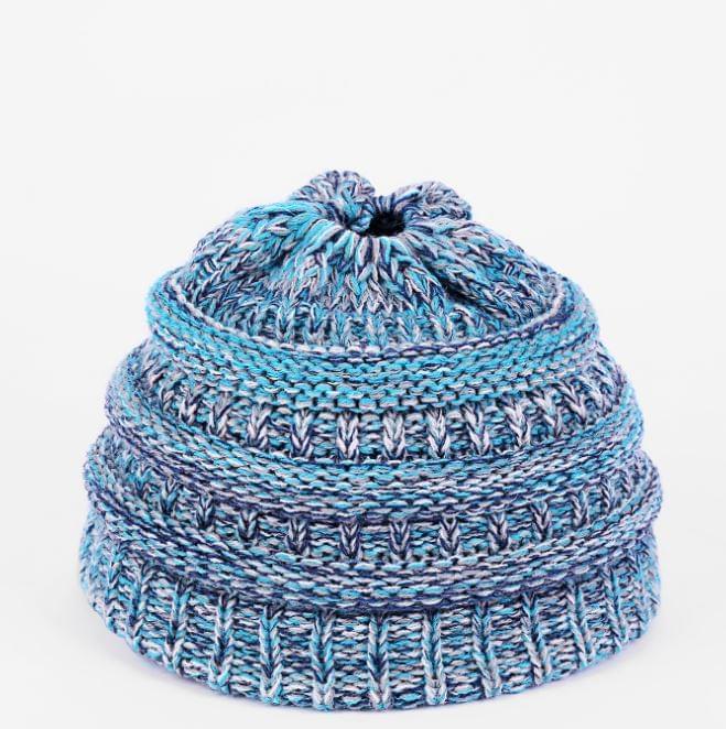 PonyCap® Kids Beanie – Cozy Ponytail Knit Hat