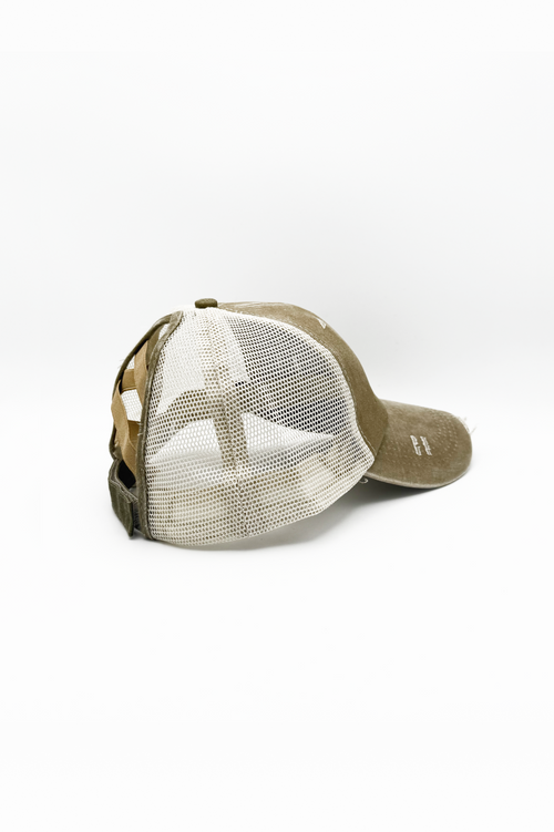 Vintage PonyCap® – Washed Cotton Ponytail Cap